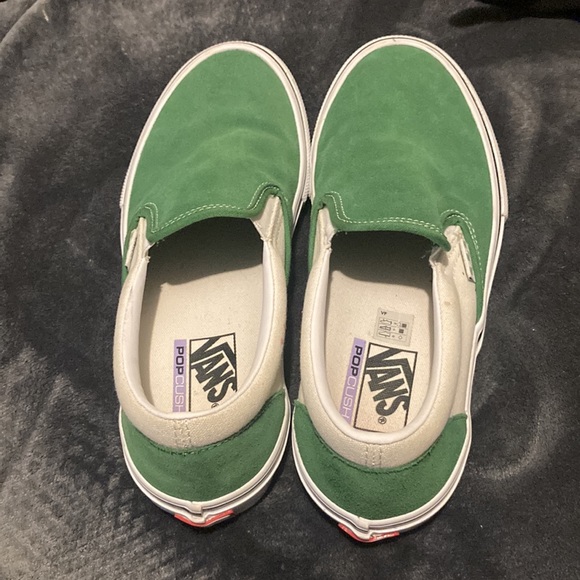 Vans pro slip ons. Green and white perfect condition??????. main image 4